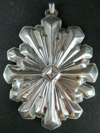 Vintage 1979 Reed & Barton Sterling Silver Christmas Star Ornament Pendant