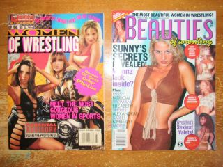 Vintage Pro Wrestling Illustrated Women 1 & All Stars Beauties Vol 1 1996 Pwi