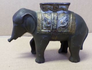 Antique A.  C.  Williams 1912 Cast Iron Elephant Piggy Bank