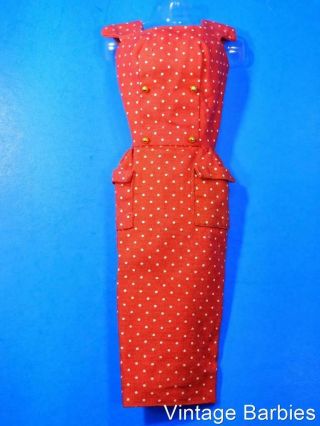Barbie Doll Fashion Pak Polka Dot Dress Htf Minty Vintage 1960 