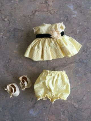 Vintage Yellow Doll Dress & Panties For Ginny 4a