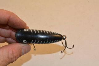old tuff heddon baby lucky 13 spook plastic minnow lure 3