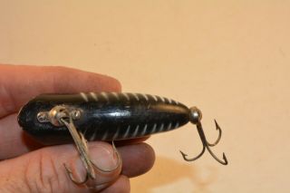 old tuff heddon baby lucky 13 spook plastic minnow lure 4