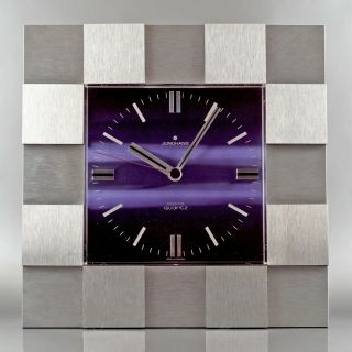 Retro Clock 02 - German Junghans Wall Mid - Century Modernist Space Age Metallic