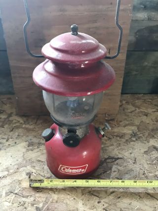 Vintage 1967 Coleman Model 200a Red Lantern