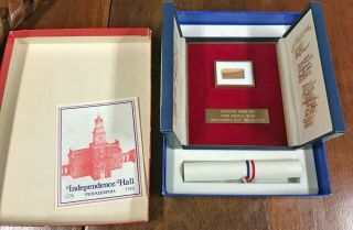 Vintage 1976 Independence Hall Wood Chip 9291 Relic