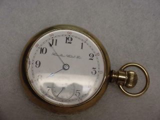 Vintage Hamilton Model 2 18s 17j Ls Grade 927 Pocket Watch