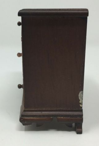 Vintage Artisan Wood Bureau Dresser Dollhouse Miniature Furniture 4