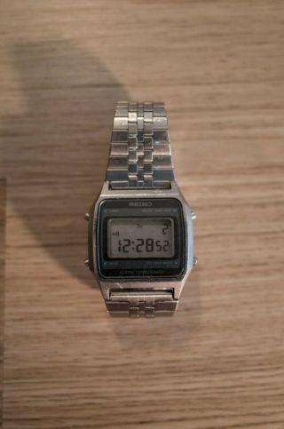 Vintage Seiko A914 - 5a09 Lcd Watch Digital All