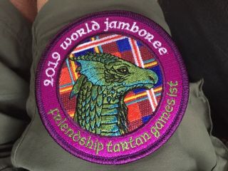 2019 24th World Scout Jamboree Scottish Tartan Games Ist Patch B