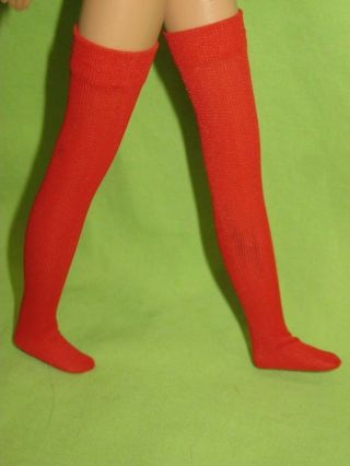 Vintage Barbie 1966 Skipper Fashion 1928 Rainy Day Checkers Pair Red Stockings