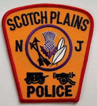 Htf Scotch Plains Nj Police Patch