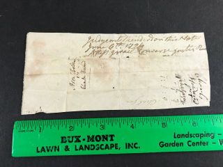 Antique Promissory Note Currency Brookfield VT Howard Holden 1700 ' s Document 3