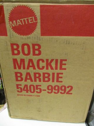 Vintage Bob Mackie Mermaid & Bob Mackie Display Case Barbie Doll w/Mailer Box 6
