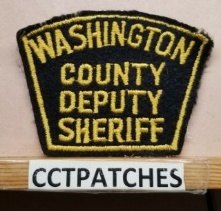 Vintage Washington County,  Oregon Sheriff Felt (police) Shoulder Patch Or