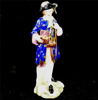 Antique 19th Century French Edme Samson Porcelain Figurine Figure Man With Rats