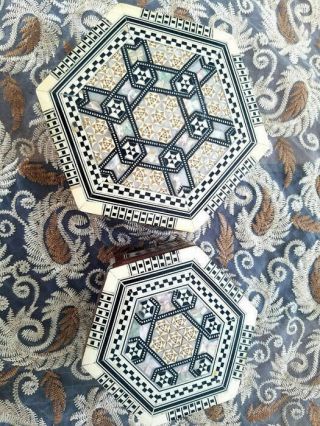 Antique ceramic boxes to save jewelry made in syria 15x17 12x13 size 8