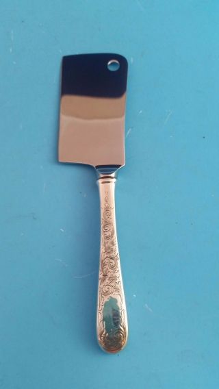 Old Maryland Engraved By Kirk Sterling Silver Cheese Cleaver Custom Made