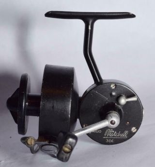 Vintage Garcia Mitchell 304 Open Face Spinning Fishing Reel - Made In France