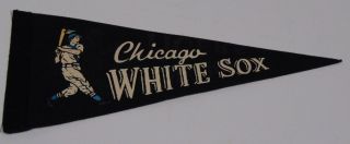 9 " Old Antique Vintage 1950s Chicago White Sox Mlb Major League Baseball Pennant