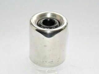Antique Edwardian Solid Silver Sterling Inkwell Hallmarked Chester 1910