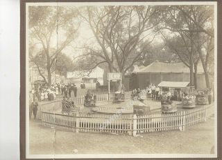 Vintage Amusement Park Photo The Whip Ride 10x8 Fullers Photo Shop 1920 