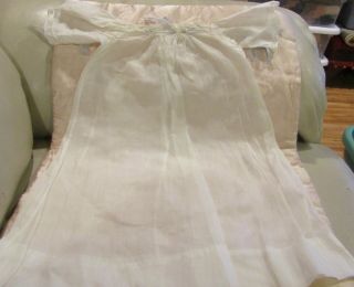 G260 Antique Cotton Lace Doll Dress For Antique Bisque Doll