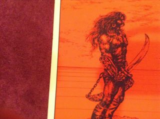 Warrior II vintage Houston Blacklight poster 1969 psychedelic pin - up 5