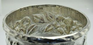 S.  Kirk & Son Sterling Silver 925 / 1000 111 Repousse Napkin Ring 25mm Wide 4