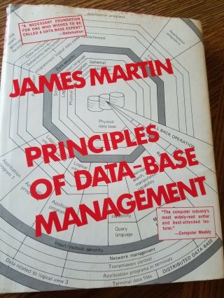 Principles Of Data Base Management 1976 James Martin Vintage Computer