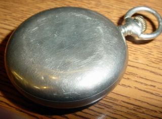 Vintage Elgin 17 Jewel Pocket Watch For Repair Or Parts 8