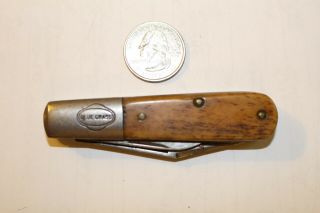 Vintage Two Blade Blue Grass Folding Pocket Knife Belknap Louisville Ky 5722