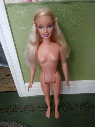 Vintage 1992 Mattel My Life Size Barbie Girl Doll 38 " Blonde Nude