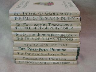 11 Vintage Beatrix Potter Peter Rabbit Small Books With Covers F.  Warner & Co.