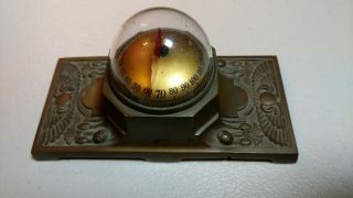 Antique,  Schaeffer & Budenberg Thermo - Vane 1920s Era Brass Base Thermometer