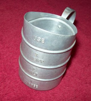 Antique Vintage Tin Measuring Cup