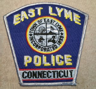Ct East Lyme Connecticut Police Patch