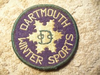 Vintage 1960s Dartmouth Winter Sports Dartmouth Outing Club Doc,  Nh,  Ski Patch