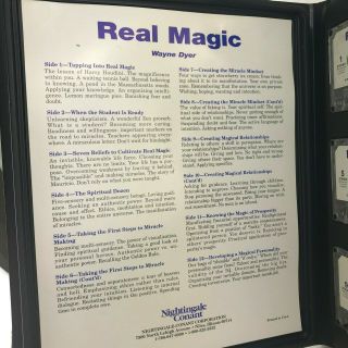 Vintage 1992 Dr.  Wayne W.  Dyer Real Magic Miracles Audiobook - 6 Cassette Set 2