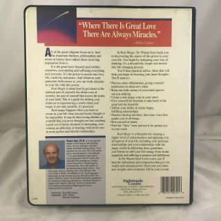 Vintage 1992 Dr.  Wayne W.  Dyer Real Magic Miracles Audiobook - 6 Cassette Set 4