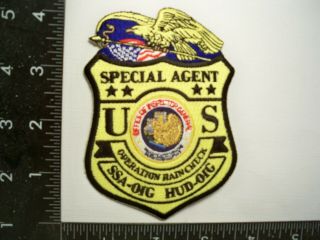 Federal Social Security Admin Ssa Hud Oig Op Rain Check Patch Mi Police Fraud Tf