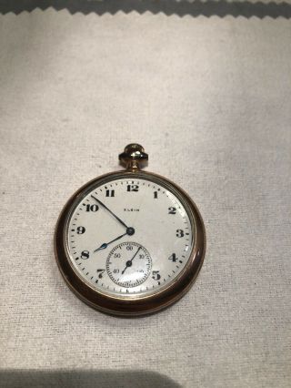 Antique Elgin 17 Jewel Pocket Watch Not Running