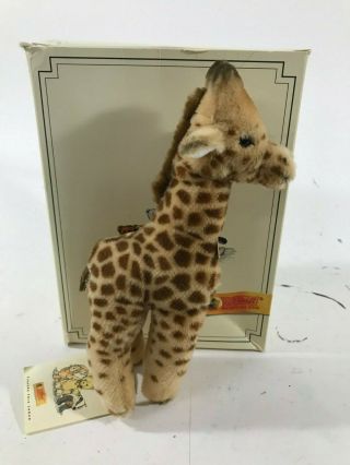 Vintage Steiff Giraffe Ear Brass Button & Chest Tag - 042003