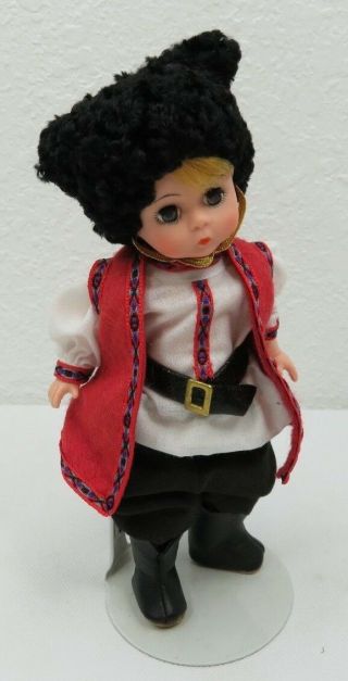 Vintage Madame Alexander Miniature Showcase Cossack Doll 8 " Stand