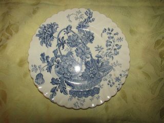 Antique Charlotte Blue Royal Staffordshire 10 " Plates 1830
