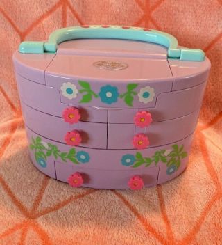 1991 Polly Pocket Vintage Pullout Playhouse 4doll Bluebird Beauty Case Complete