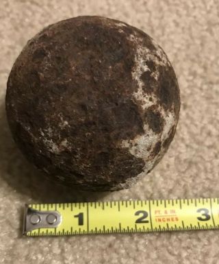 Antique Civil War Chattanooga Sand Island Cannon Ball Approx 2 1/2” 2 Lb