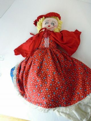 Topsy Turvy Little Red Riding Hood/wolf Flip Reverse Doll 22 " Plush Rag Doll Dd