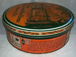 ANTIQUE BANQUET TEA TIN LITHO CAN McCORMICK HOUSE BALTIMORE MD 250 BAGS GROCERY 3