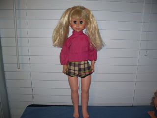 Vintage Eegee Doll Marked 15pm - Blonde Hair 21 "